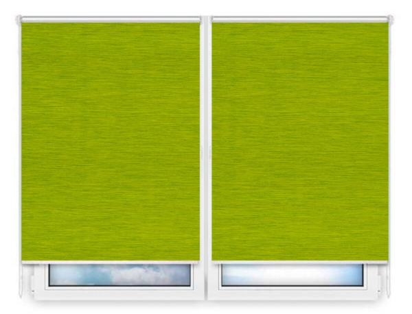 Рулонные шторы Мини Корсо зеленый цена. Купить в «Мастерская Жалюзи»